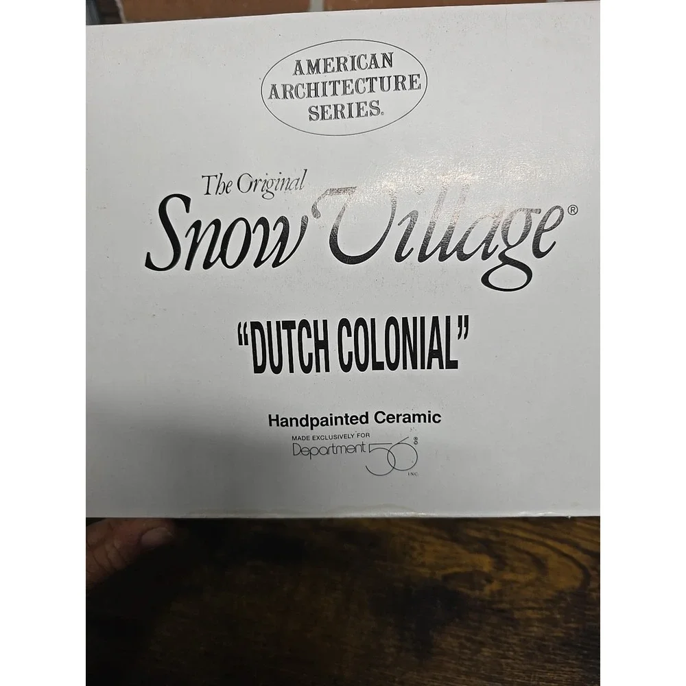 Dept 56 Dutch Colonial Snow‎ Village 54856 1995 Christmas Collection Collectible